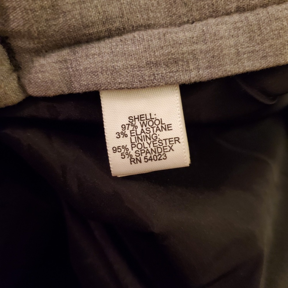 Banana Republic slacks sz 8 short The Logan Fit Stretch‎ Wool Office Work Career - Picture 10 of 12